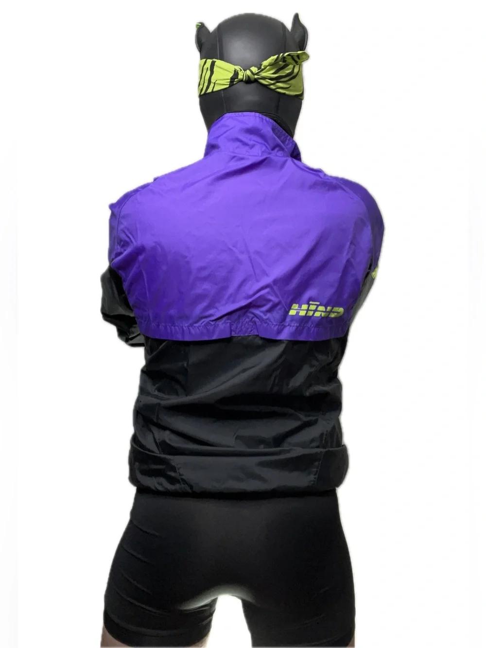 Purple & Lime Colorblock Windbreaker Jacket - HIND - Picture 4 of 4